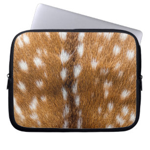 Spotted deer fur texture laptop sleeve