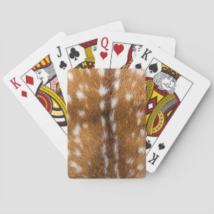 Spotted deer fur texture playing cards