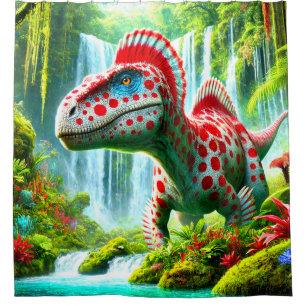 Spotted Dinosaur Shower Curtain