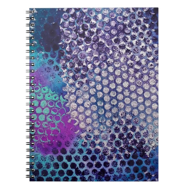 Spotted Dotted Abstract Fun Spiral Notebook (Front)
