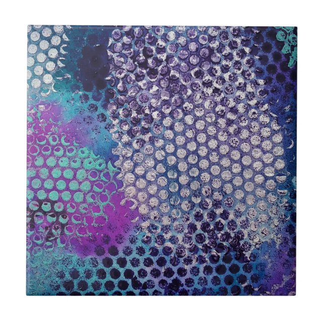 Spotted Dotted Abstract Fun Tile (Front)