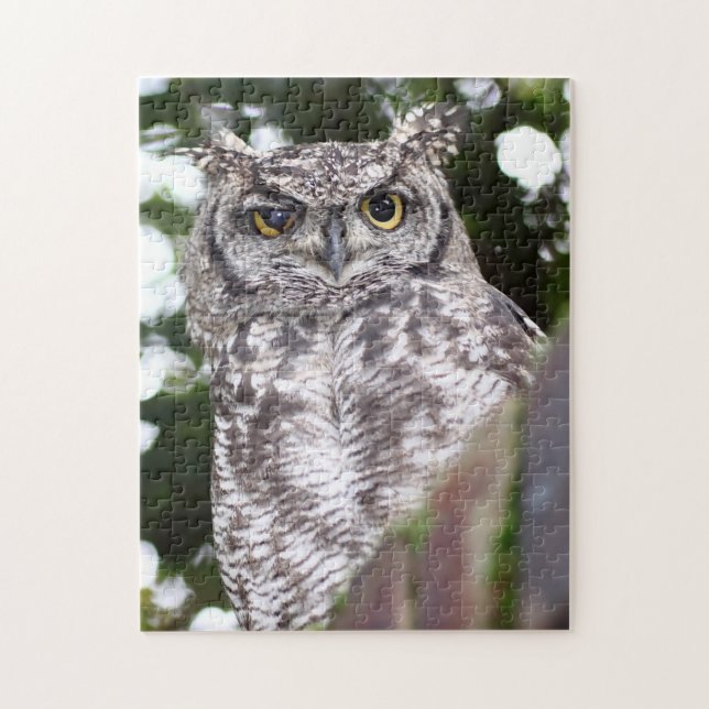 Spotted Eagle Owl Bird of Prey Jigsaw Puzzle (Vertical)