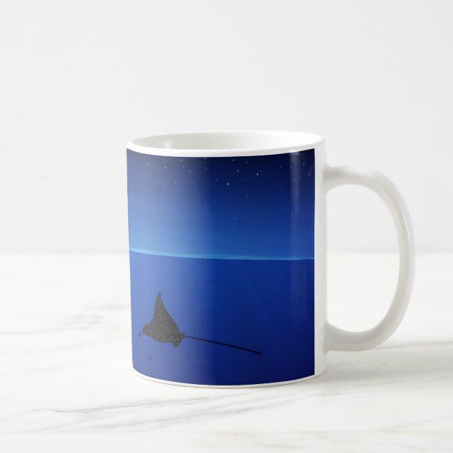 Spotted eagle ray, Aetobatus narinari Coffee Mug (Right)