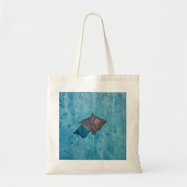 Spotted Eagle Stingray - Ocean Tote Bag (Front)