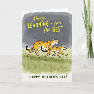 Spotted Felines Mothers Day Card