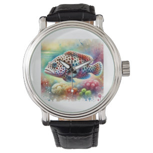 Spotted Fish Harmony 220824AREF142 - Watercolor Watch