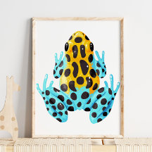 Spotted Frog Digital Print | Frog Wall Print