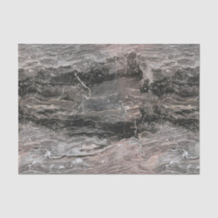 Spotted Grey And Black Marble Tissue Paper