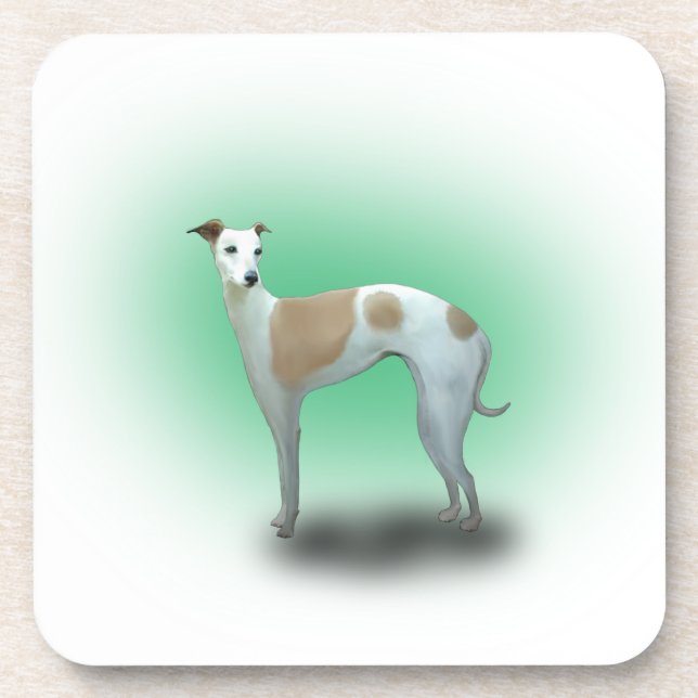 Spotted Greyhound Dog Coaster (Front)