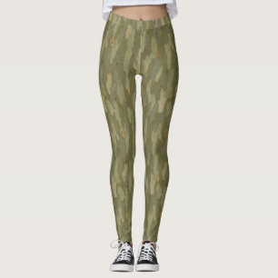Spotted Gum Bark Camouflage – Seamless Australian Leggings