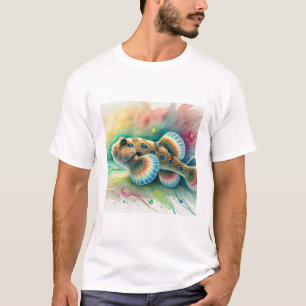 Spotted Handfish 020924AREF141 - Watercolor T-Shirt