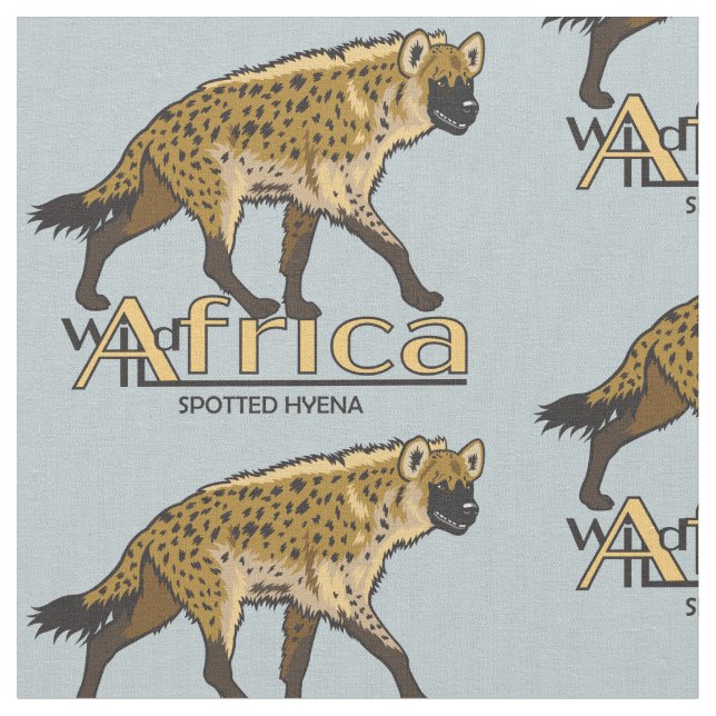 Spotted hyena fabric (Close Up)