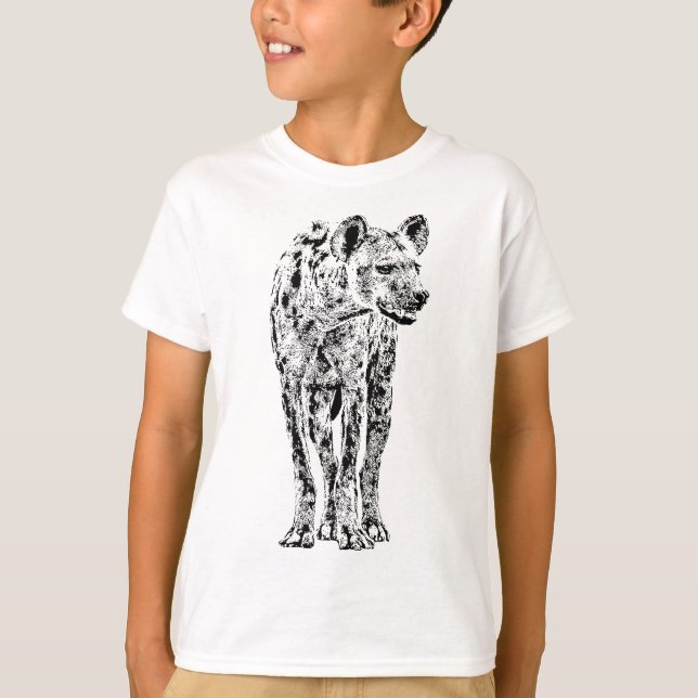 Spotted Hyena Wildlife for Hyena Fans T-Shirt (Front)