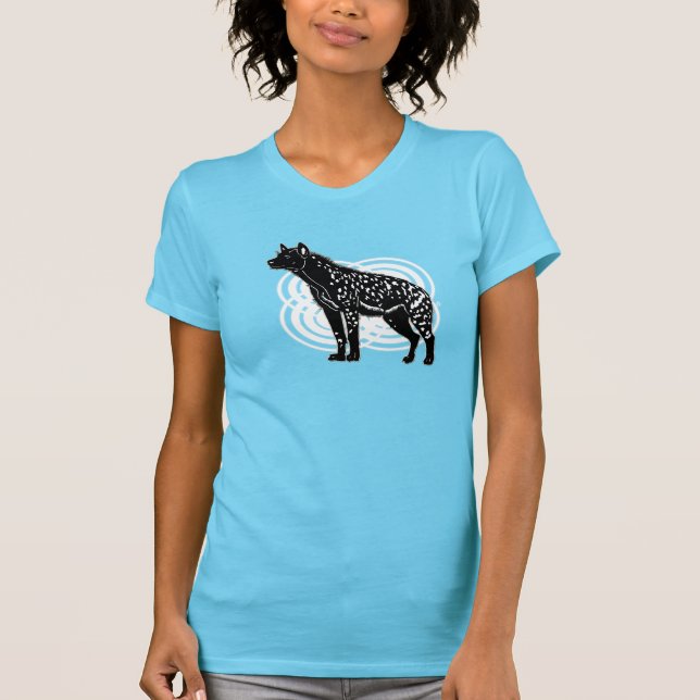 Spotted Hyenas U-Love-Animal Art T-Shirt (Front)
