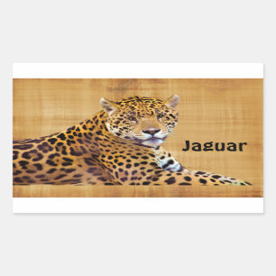 Spotted Jaguar Big Cat-lover #Gift Rectangular Sticker