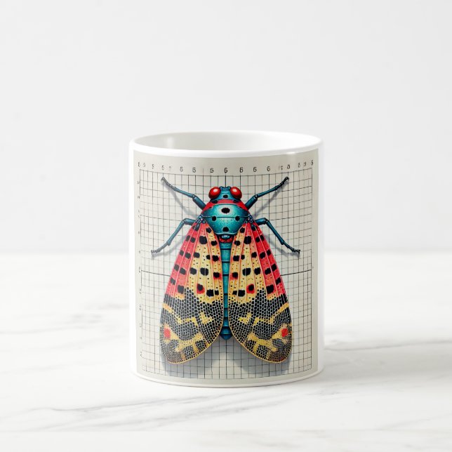 Spotted Lanternfly 300724IREF206 - Watercolor Coffee Mug (Center)