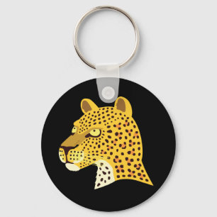 Spotted Leopard Key Ring