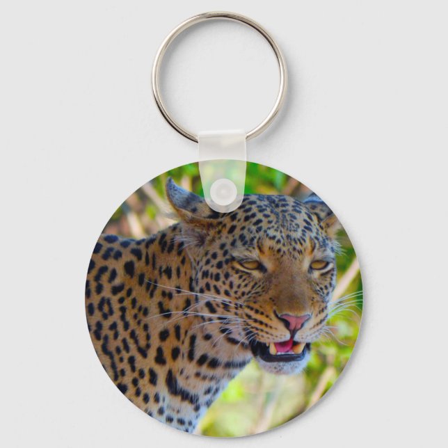 Spotted Leopard Key Ring (Front)