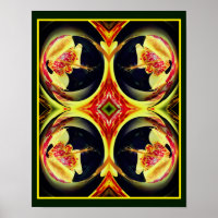Spotted Lily Floral Abstract Art