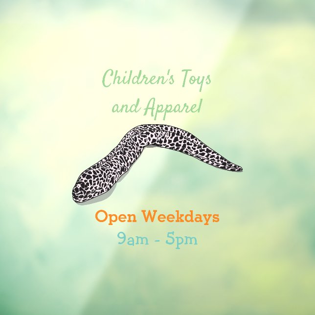 Spotted moray eel cartoon illustration (Sheet 3)