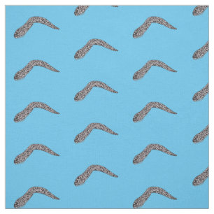 Spotted moray eel cartoon illustration fabric
