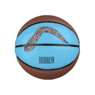 Spotted moray eel cartoon illustration mini basketball