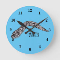 Spotted moray eel cartoon illustration