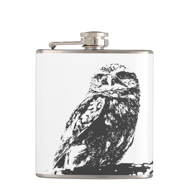 Spotted Owl Flask (Front)