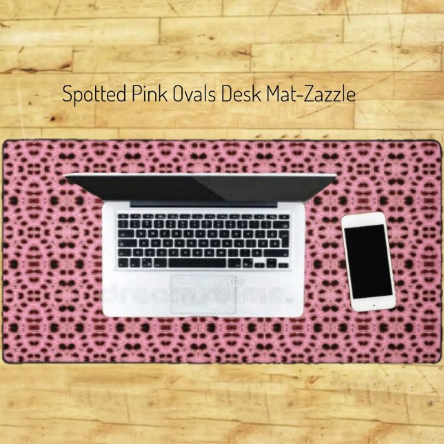 Spotted Pink Ovals  Desk Mat (Creator Uploaded)