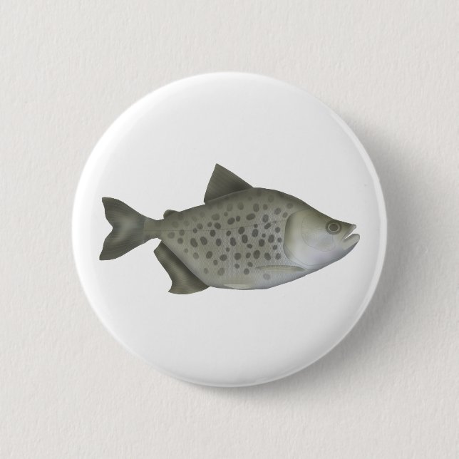 Spotted Piranha 6 Cm Round Badge (Front)