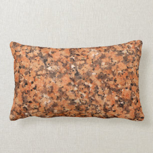 Spotted Rock Texture Lively Pattern Orange Black Lumbar Cushion