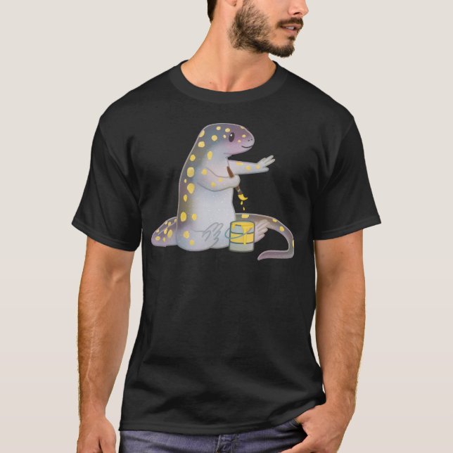 Spotted Salamander Painting On T-Shirt (Front)