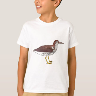 Spotted Sandpiper watercolor bird art T-Shirt