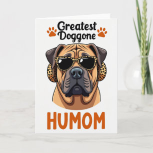 Spotted Shades Humom Dog Card