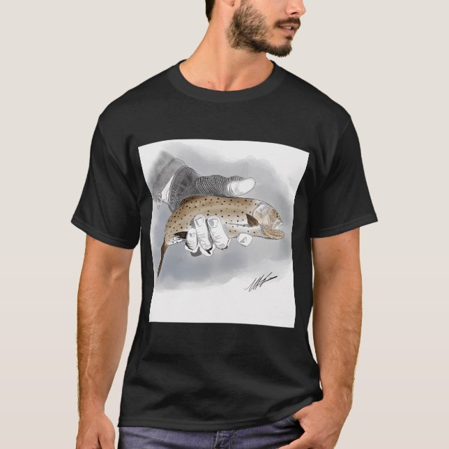 Spotted Trout in Glove T-Shirt (Front)