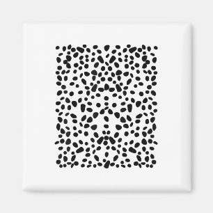 Spotted White With Black Polka Dots Dalmatian _1 Magnet