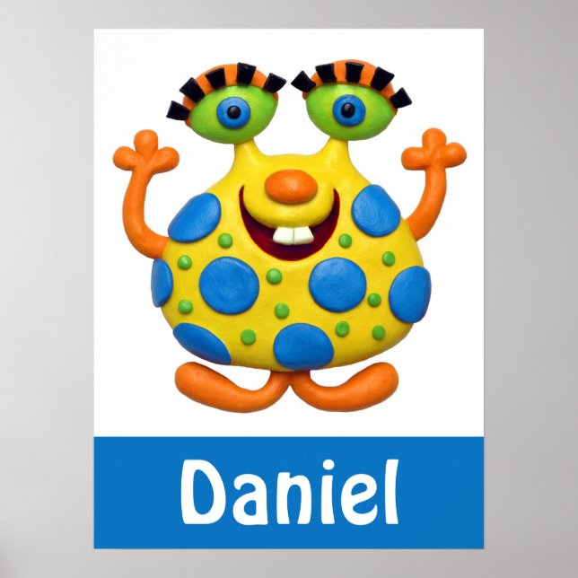 Spotted Yellow Monster Poster (Front)