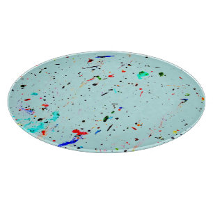 Spotty Abstract Art Custom Colour Cutting Board