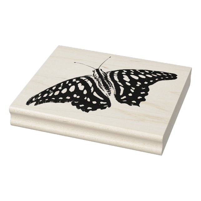 Spotty Butterfly Rubber Stamp (Stamp)