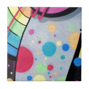 spotty graffiti tile