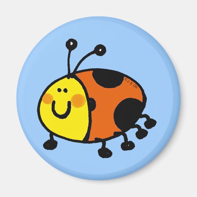 Spotty ladybug magnet (Front)