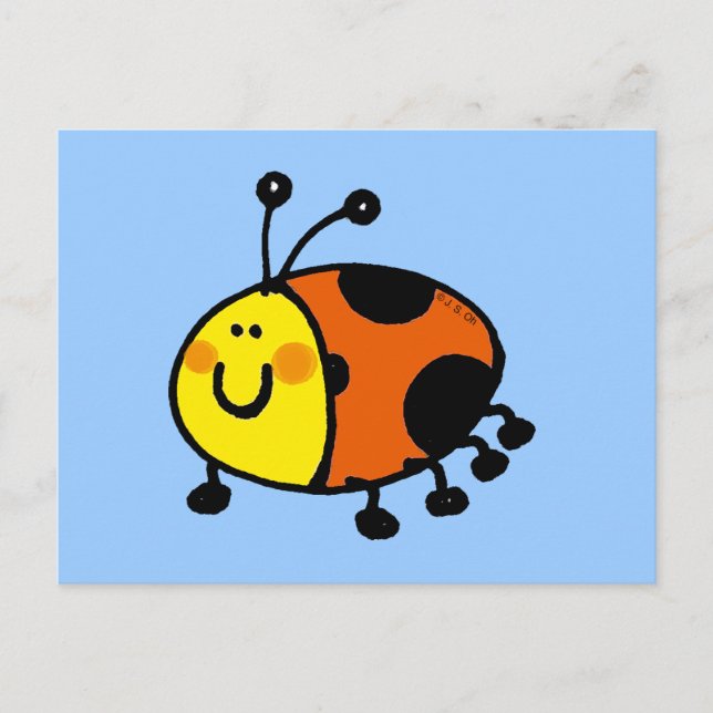 Spotty ladybug postcard (Front)