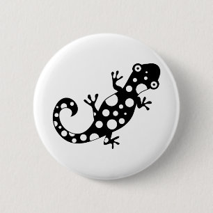 Spotty Lizard 6 Cm Round Badge