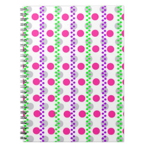 Spotty Stripe 2014 Spiral Notebook