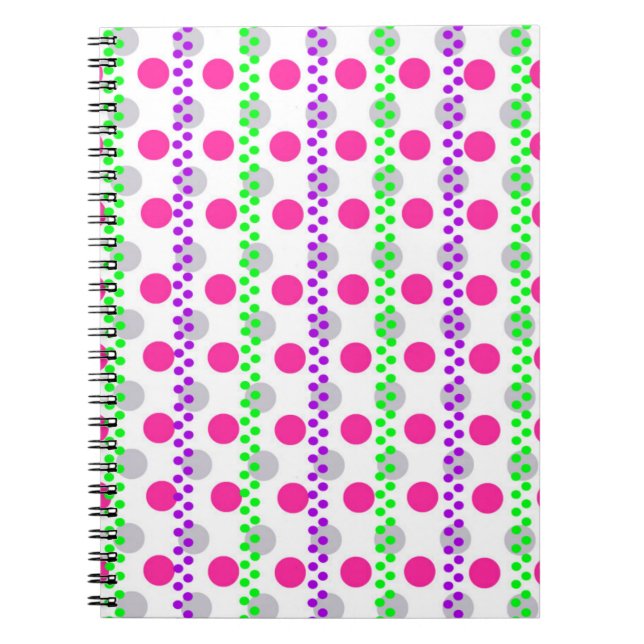 Spotty Stripe 2014 Spiral Notebook (Front)