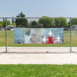 Spotty's Christmas 2.5' x 8' Outdoor Banner