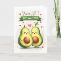 Spouse Anniversary Cute Avocado Pun All I Avo Want