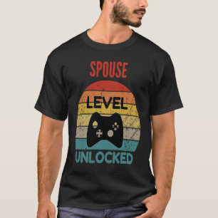 Spouse Level Unlocked Gamer For New Spouse T-Shirt