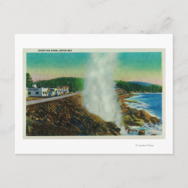 Spouting Horn in Depoe Bay, Oregon Postcard (Front)