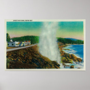 Spouting Horn in Depoe Bay, Oregon Poster